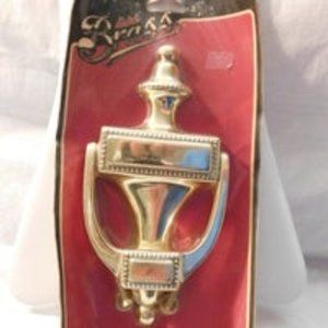 Ives Solid Brass Door Knocker Vintage